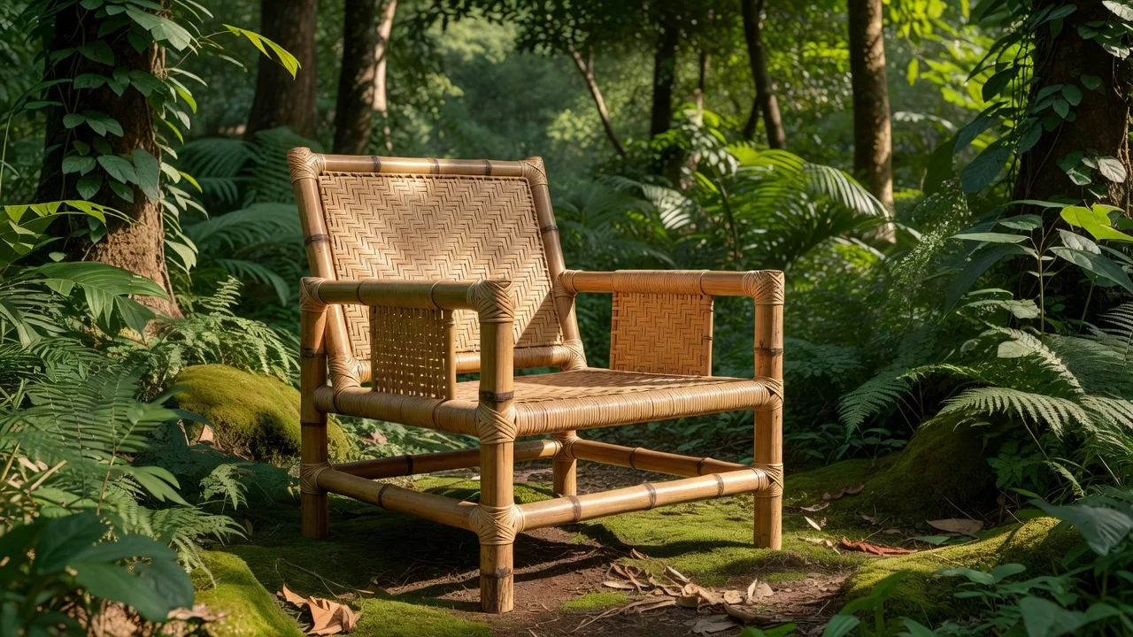 竹材を使用した家具のイメージ